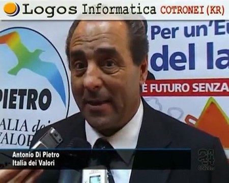 CATANZARO | Di Pietro, governo toglie al sud per dare al nord
