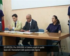 CN24 | SICUREZZA | Pon 2000/2006, in Calabria progetti di qualità