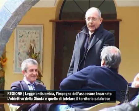 CN24 | REGIONE | Legge antisismica, l'impegno dell'assessore Incarnato