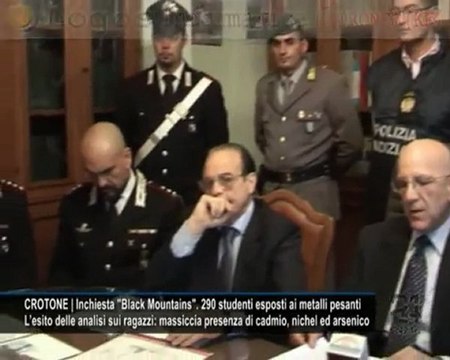 CN24 | CROTONE | Inchiesta Black Mountains . 290 studenti esposti ai metalli pesanti