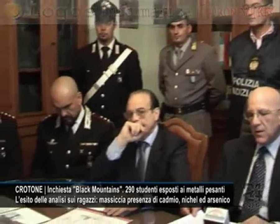 CN24 | CROTONE | Inchiesta "Black Mountains". 290 studenti esposti ai metalli pesanti