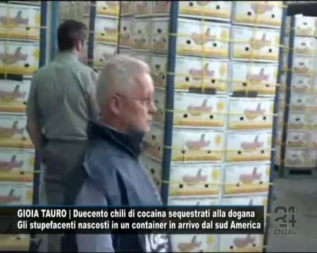 CN24 | GIOIA TAURO | Duecento chili di cocaina sequestrati alla dogana