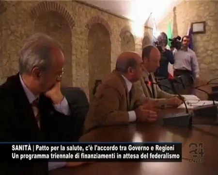 CN24 | SANITÀ | Patto per la salute, c'è l'accordo tra Governo e Regioni
