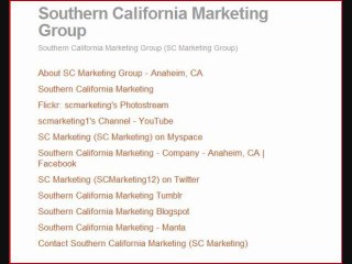 SC Marketing Inc Orange County