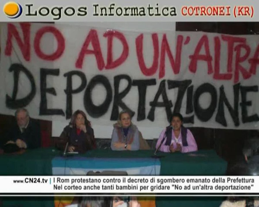CN24 | I Rom protestano contro il decreto di sgombero emanato dalla Prefettura