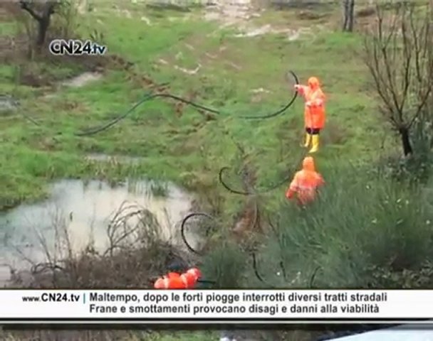 Video CN24 | Maltempo, dopo le forti piogge interrotti diversi tratti stradali