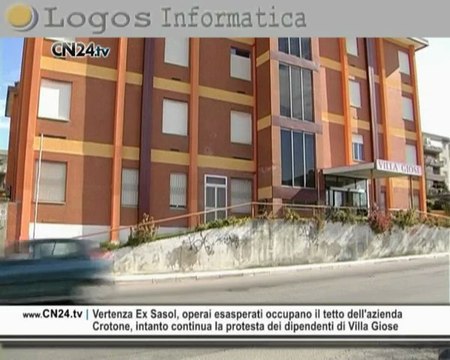 CN24 | Vertenza Ex Sasol, operai esasperati occupano il tetto dell'azienda