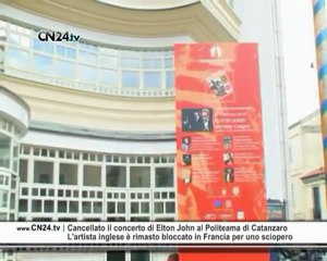 CN24 | Cancellato il concerto di Elton John al Politeama di Catanzaro