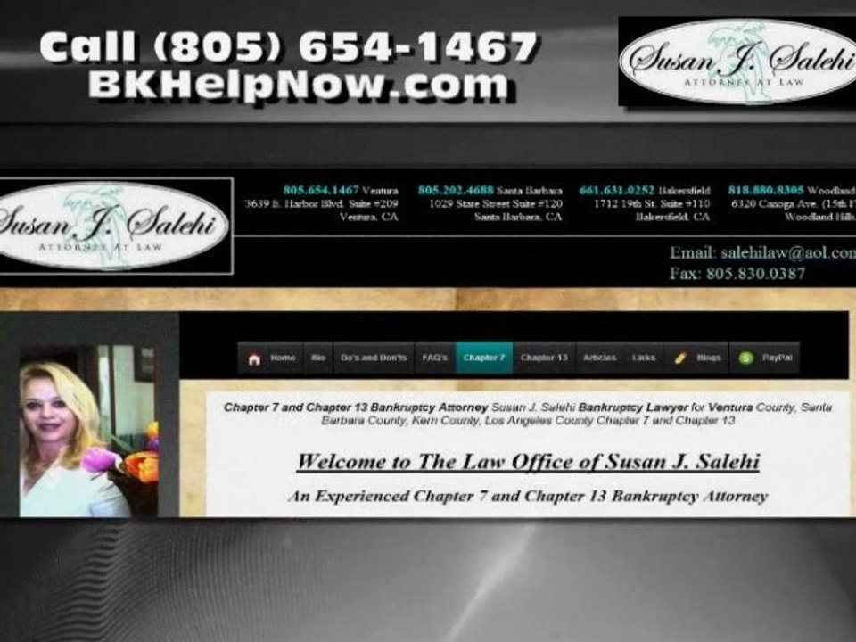 Bankruptcy Lawyer in Ventura CA – Susan J. Salehi