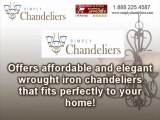 Wrought Iron Chandelier For Sale