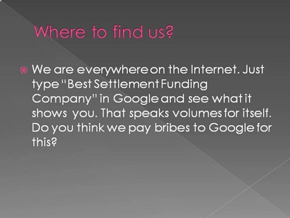 What is lump sum settlement?