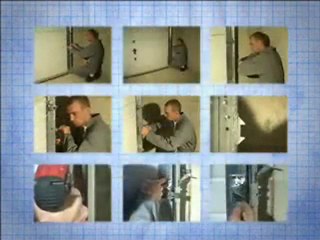 Installation d'une porte de garage sectionnelle 4 sur 4