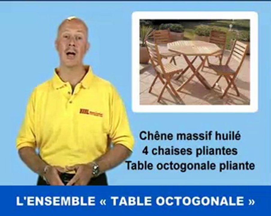 Meuble de Jardin Table Octogonale