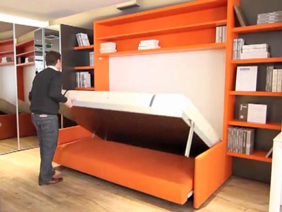 Bimodal armoire lit avec Canapé