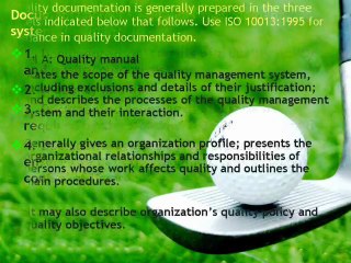 Develop Quality Management System Documentation In ISO 9000
