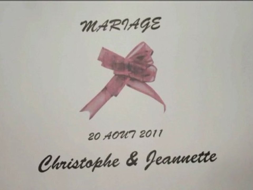 Mariage de Christophe & Janette - 20/08/2011