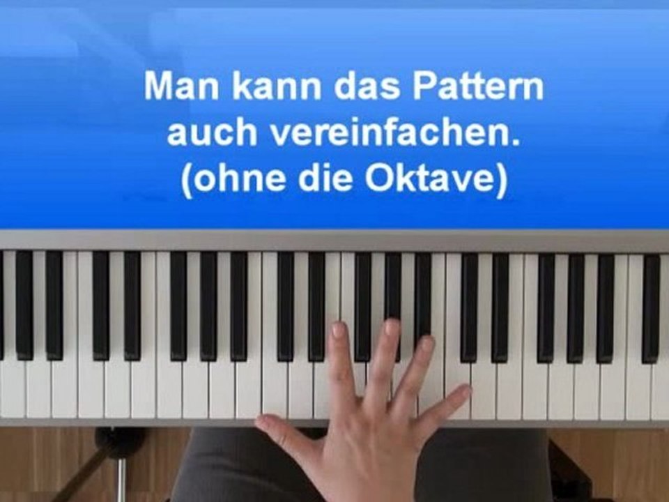 Frei Klavier spielen lernen: Salsa Begleitrhythmus