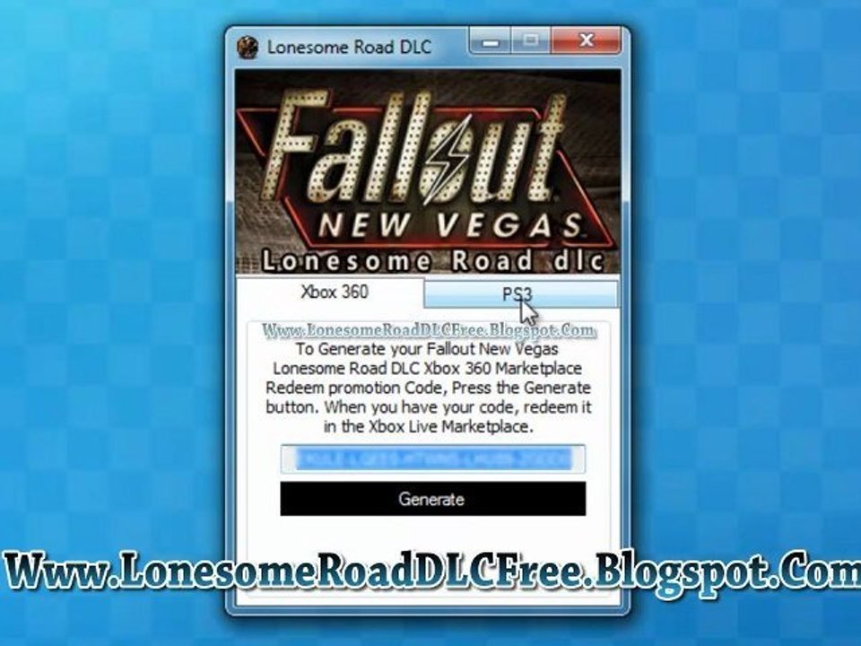 Fallout New Vegas Lonesome Road DLC Free Download On Xbox 360 ,PS3