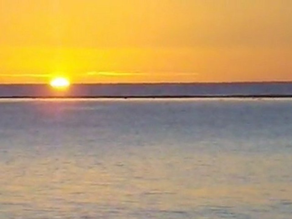 la preuve que le soleil tombe dans la mer