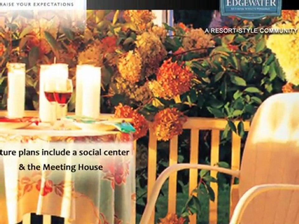 Tribute Homes presents Edgwater Retirement community homes in South Carolina with 18 hole golf course