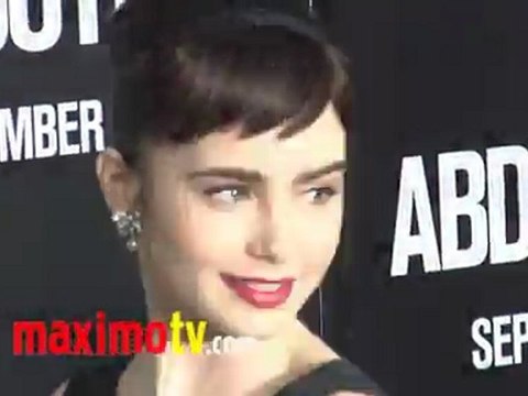 Lily Collins at ABDUCTION World Premiere Arrivals