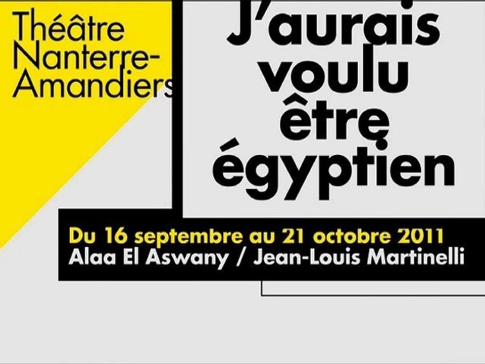 J'aurais voulu être égyptien - Teaser / Extraits ( Images de répétition )