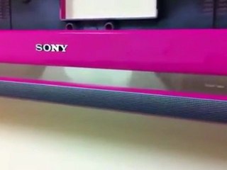 BARBIE PINK SONY LCD TV BEZEL Custom Color Flat Screen TV Installation Houston