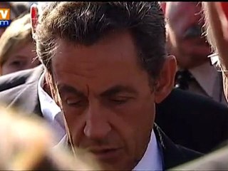 Sarkozy en campagne chez les agriculteurs