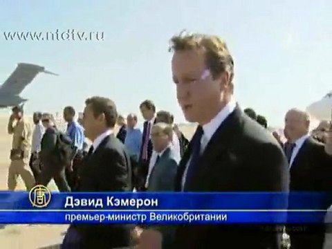 Кэмерон и Саркози посетили ливийских повстанцев