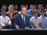 François Hollande débat sur France 2 (basse définition)