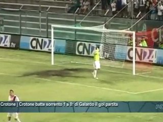 Fc Crotone | Crotone batte Sorrento 1 a 0: di Galardo il gol partita