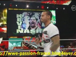 Catch Attack Raw 16/09/11 - Début de Show - Le renvoie de Kevin Nash