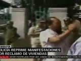 Policía camboyana reprime manifestación