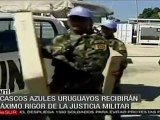 Llegan a Uruguay soldados implicados en violación sexual