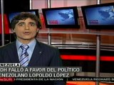 CIDH otorga fallo a favor de Leopoldo López