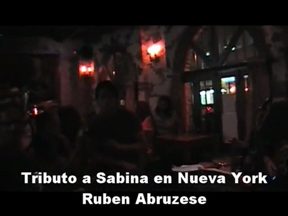 Tributo a Sabina por Ruben Abruzese en Nueva York. Yoko Ono