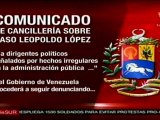 Venezuela rechaza fallo de la CIDH en caso Leopoldo López