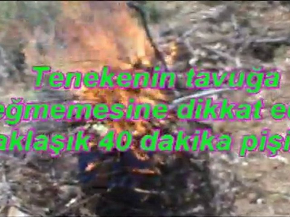 Tenekede Tavuk Pişirme