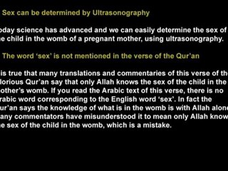 Question of  Allah only Knowledge of Child in Womb