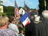 Cérémonie inauguration monument Franco Américain de Choisy au bac (Oise) 01.09.11