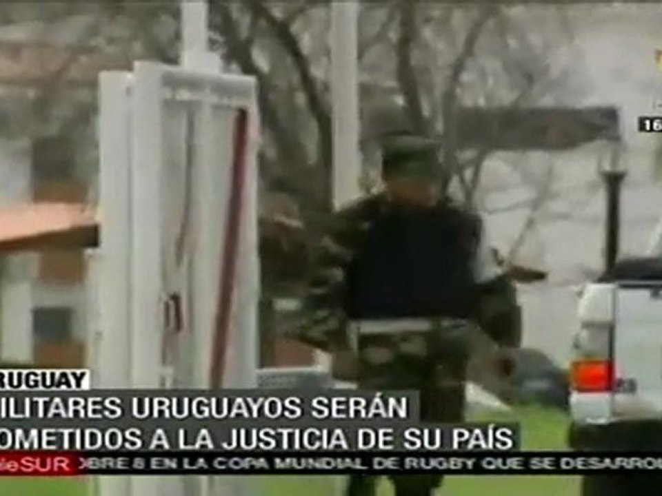 Militares uruguayos serán sometidos a la justicia de su pa