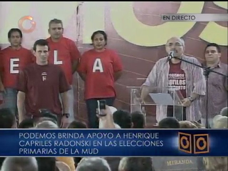 "El candidato que le presentamos al país es Henrique Capriles Radonski"