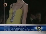 Carolina Herrera presentó la colección Primavera-2012 en la semana de la moda en Nueva York