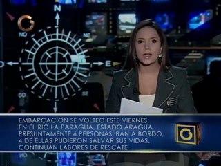 Una embarcación se volcó en el río La Paragua