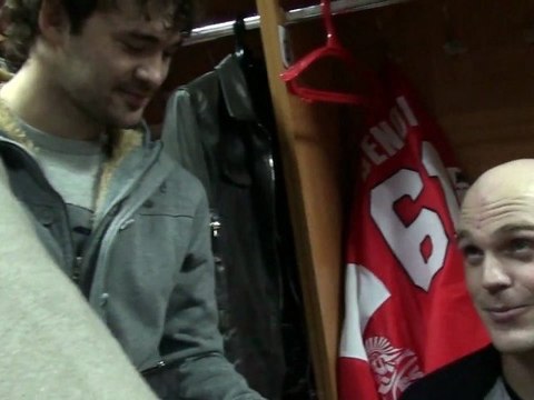 Андре Бенуа и Роман Людучин после игры с к.Динамо 17.09.11.