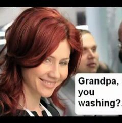 Anna Chapman: Grandpa, are you washing?..