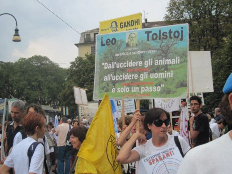 manifestazione contro la caccia torino 17 settembre 2011