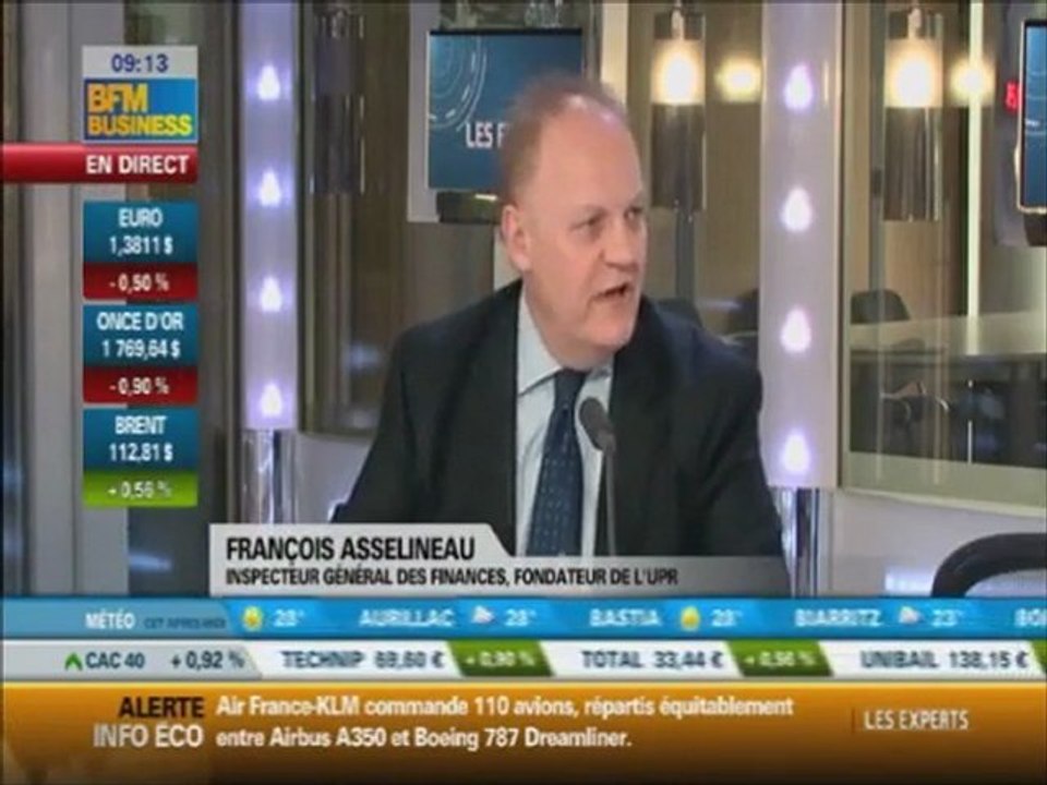 F. ASSELINEAU UPR / BFM Business / 16 sept. 2011