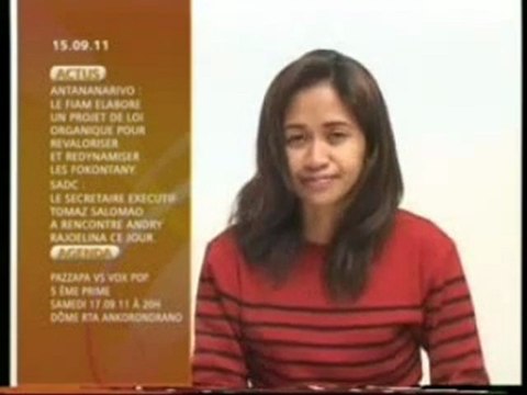 Journal Télévisé Mada / RTA / Madaplus 15-09-11