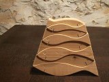 puzzle artisanal de 8 poissons en bois massif de cèdre issus de la forêts local d'Arques dans l'Aude
